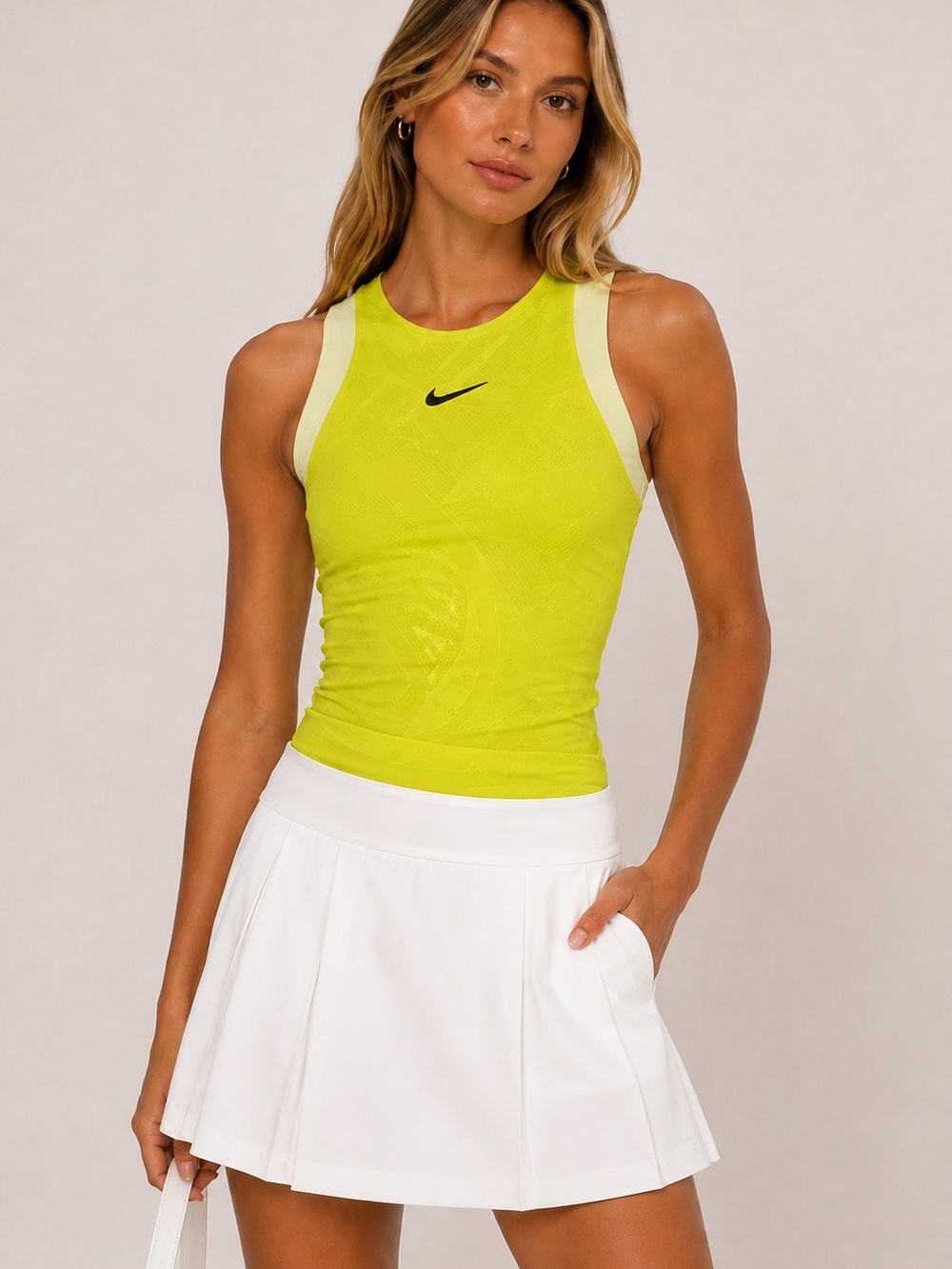 NWT Nike Women's High-Neon Yellow Racerback Tank Top